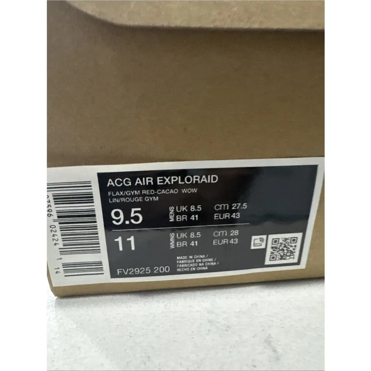 Nike shoes - Nike Air ACG - Air ACG - FV2925-200 - Flax/Cacao Wow/Light British Tan/Gym Red 4