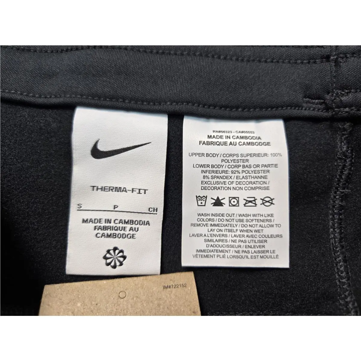 Nike clothing - NIKE Run Division Elite Running Pants Therma-FIT - DV9274-010 - Black Silver 9