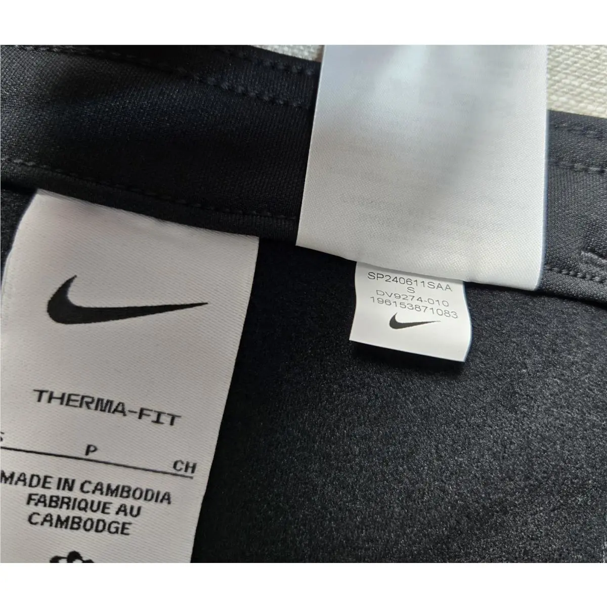 Nike clothing - NIKE Run Division Elite Running Pants Therma-FIT - DV9274-010 - Black Silver 10