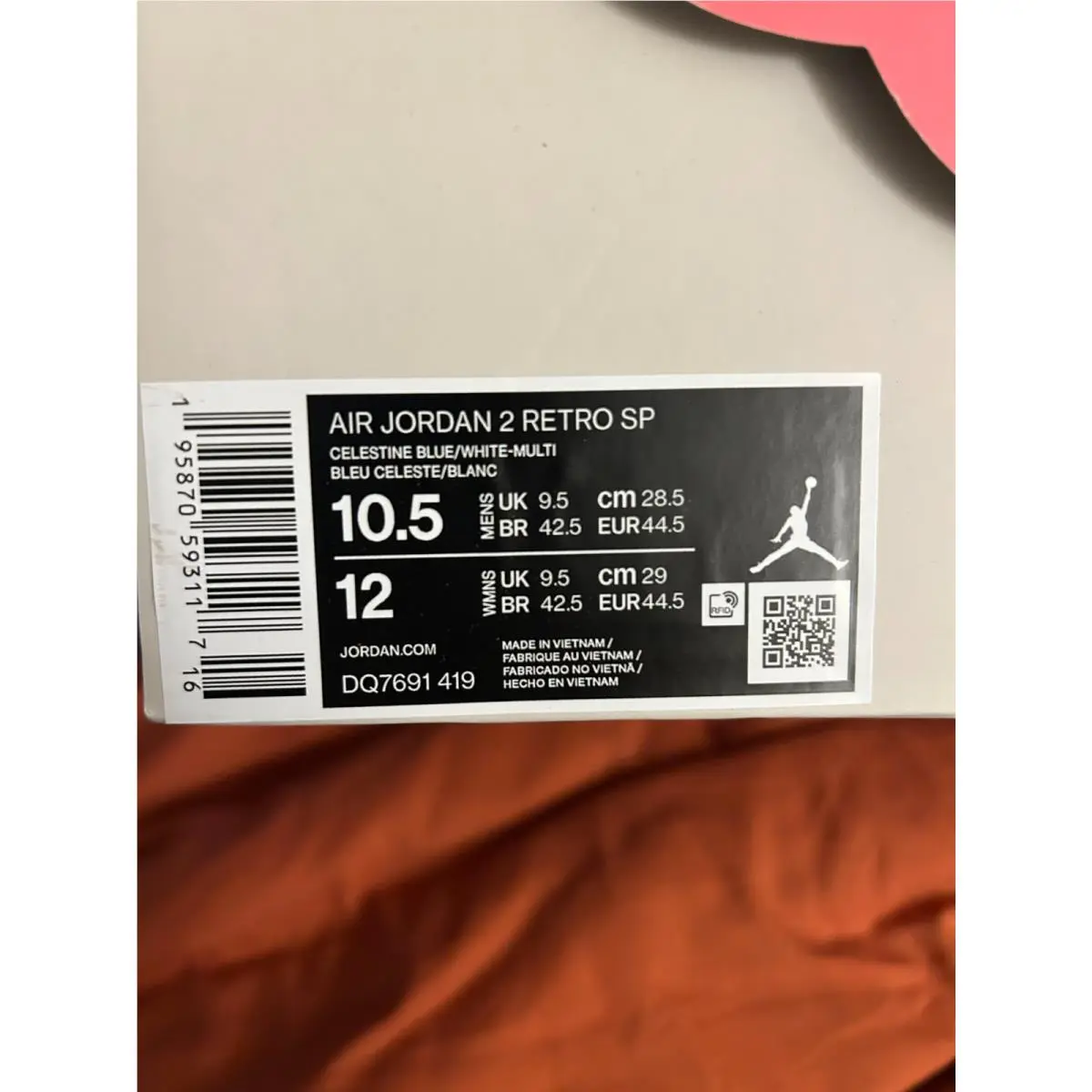 Nike shoes - Air Jordan 2 - Air - Blue (UPC: 195870593117) 7