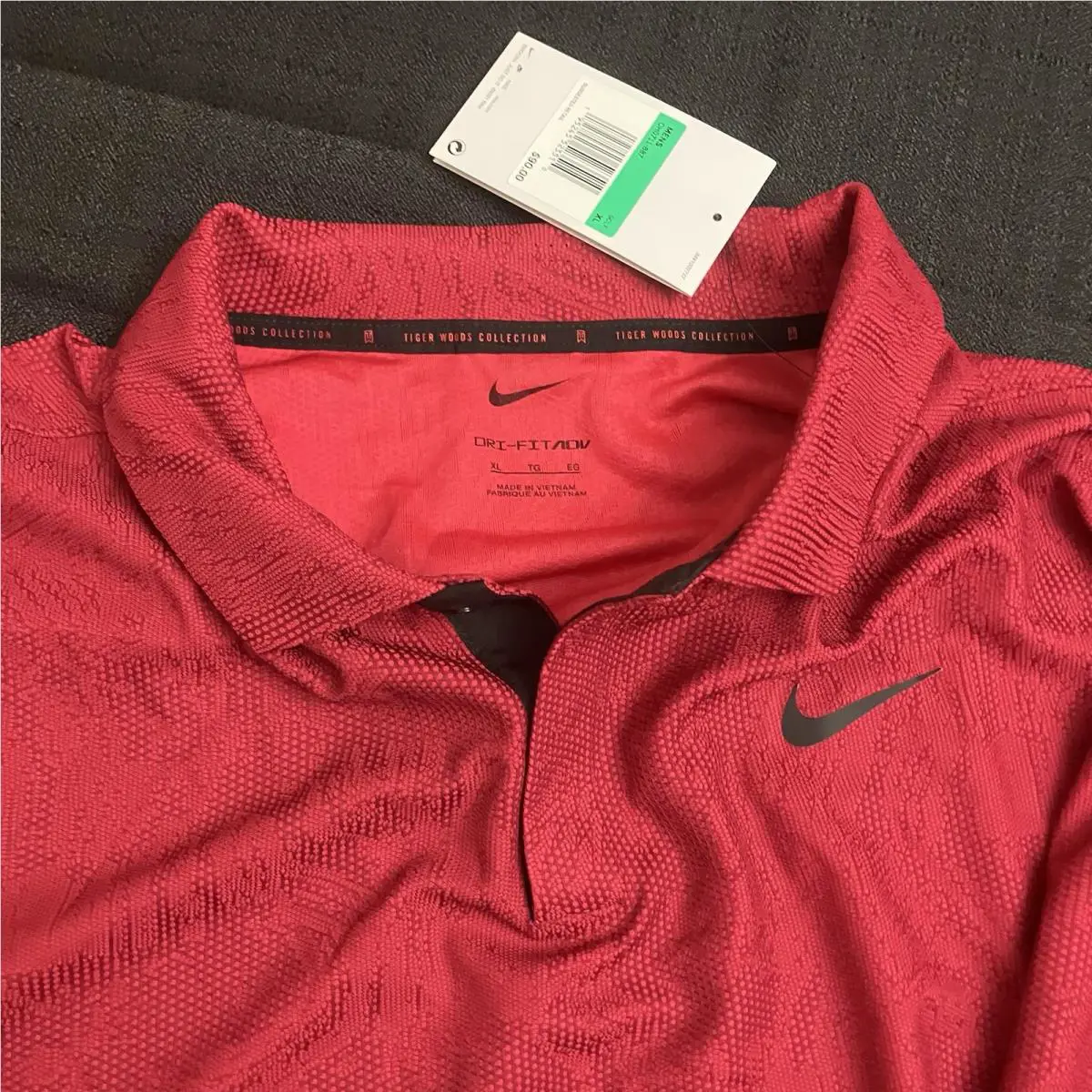 Nike clothing - TIger Woods ADV First Major Win Anniversary Polo - Sunday Red Black 11