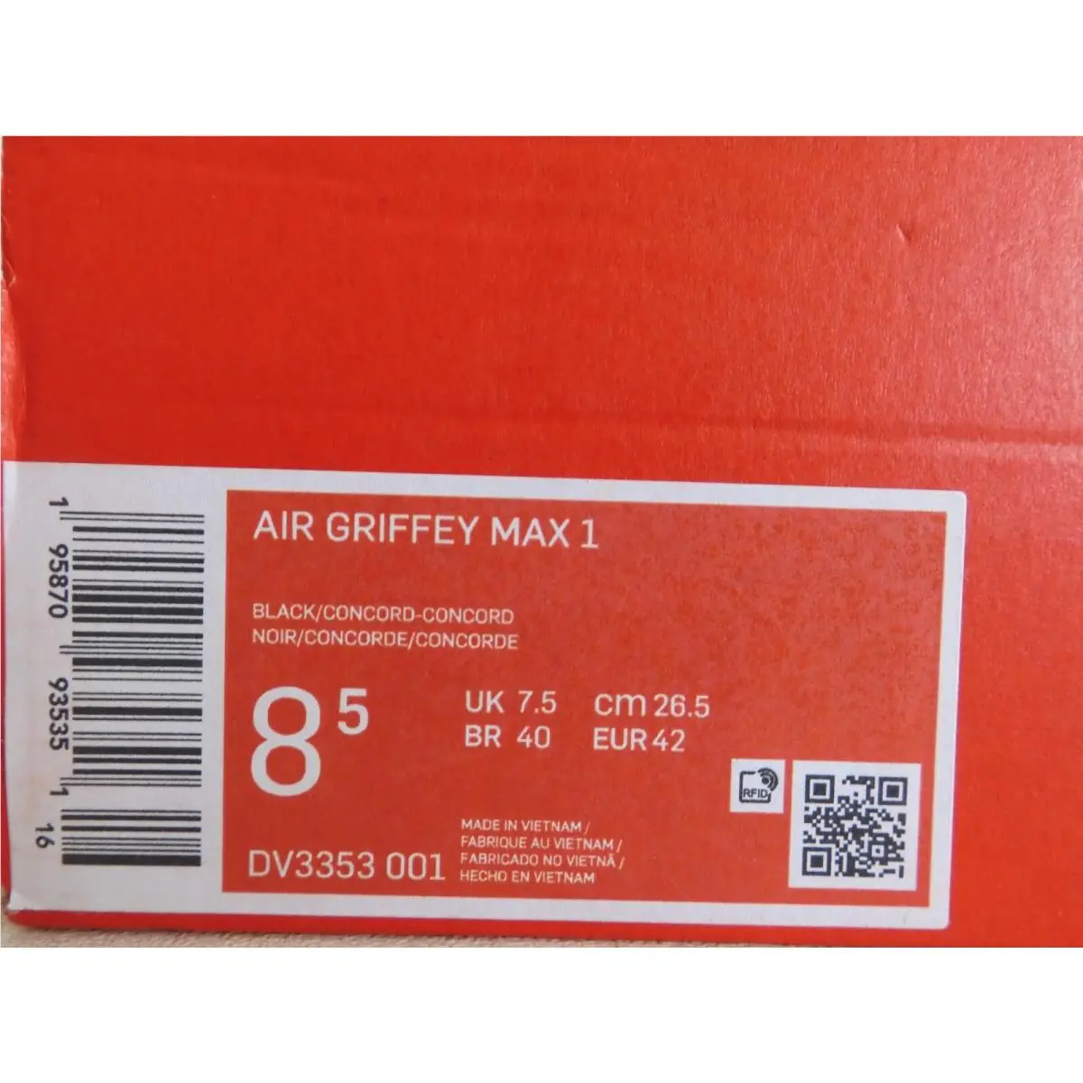 Nike shoes - Nike Air Griffey Max I - DV3353 001 - Black (UPC: 195870935351) 3