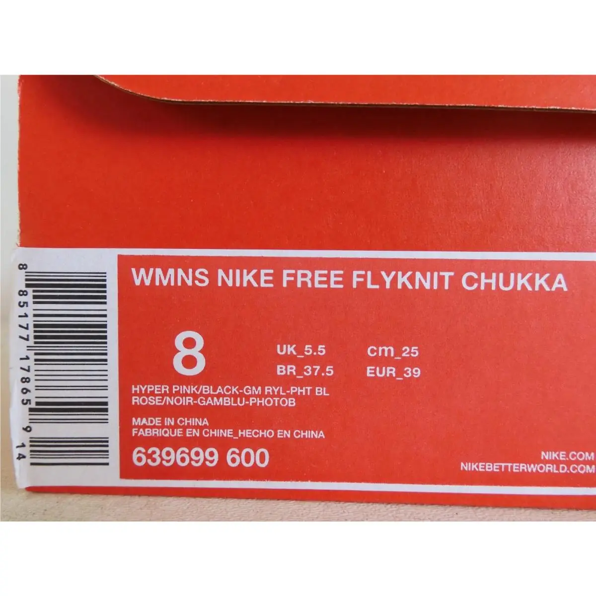 Nike shoes - Nike Free Flyknit - Free Flyknit - 639699 600 - Pink (UPC: 885177178659) 3