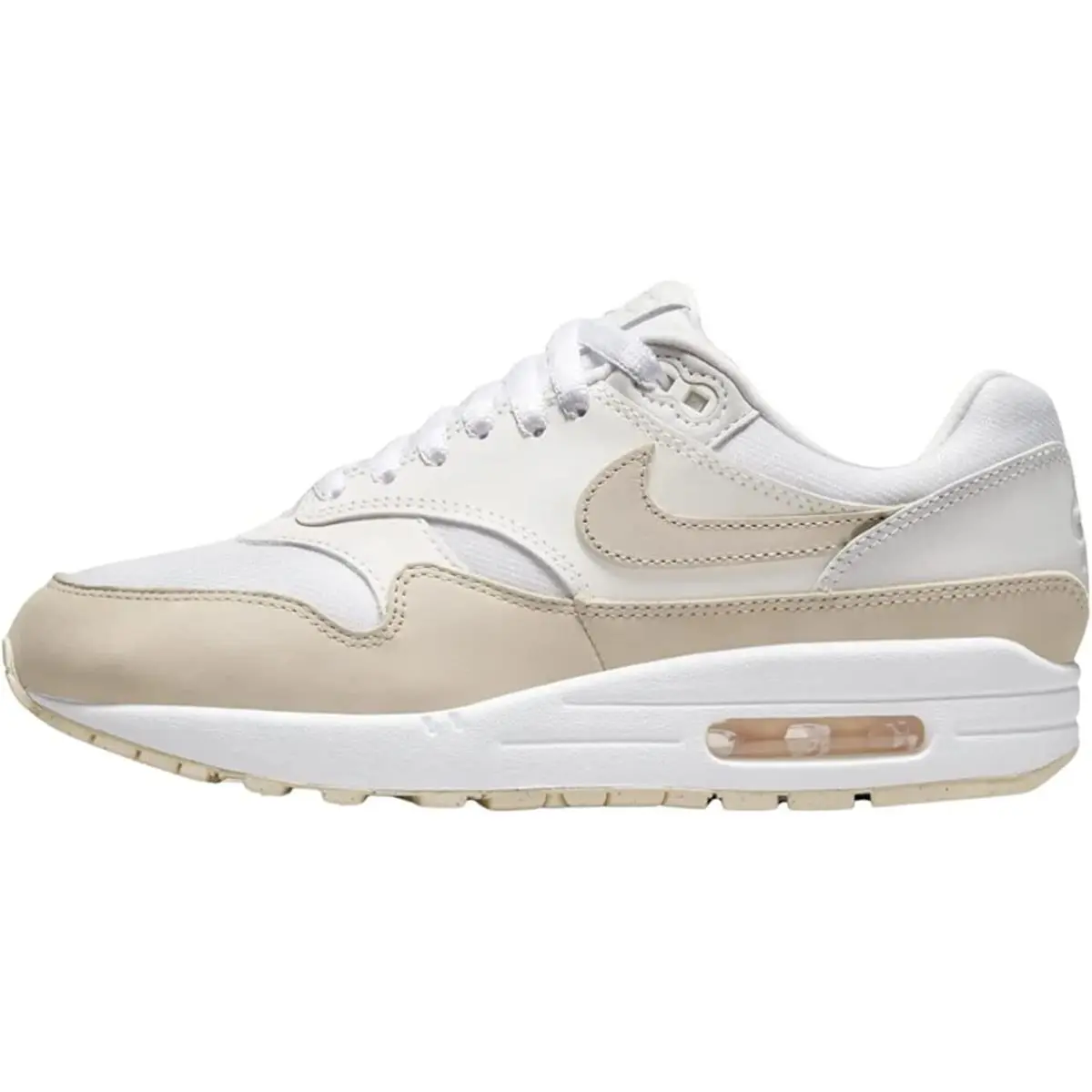 Nike Air Max 1 Premium Women`s Shoes - FB5060-100 Sanddrift / Summit Size 9.5