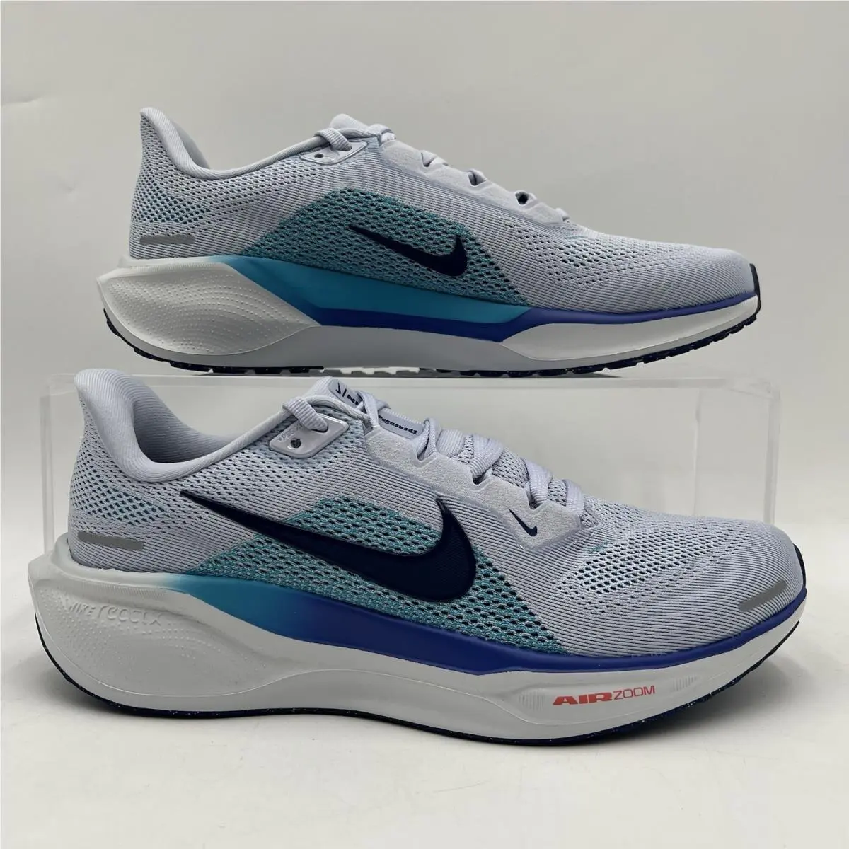 Mens Size 13 Nike Air Zoom Pegasus 41 Ghost Blue Running Shoes FD2722 014