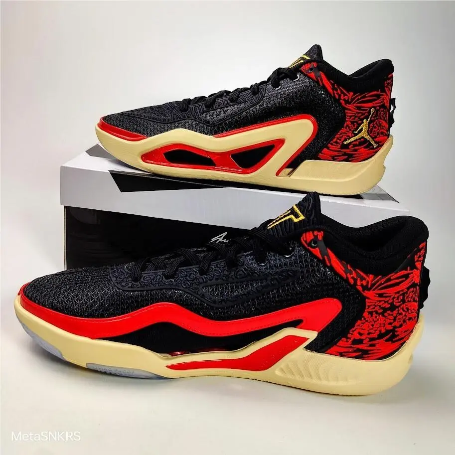 Nike shoes - Jordan Tatum 1 - Tatum - DX5572-001 - Black / Gold/ Red/ Beach 13
