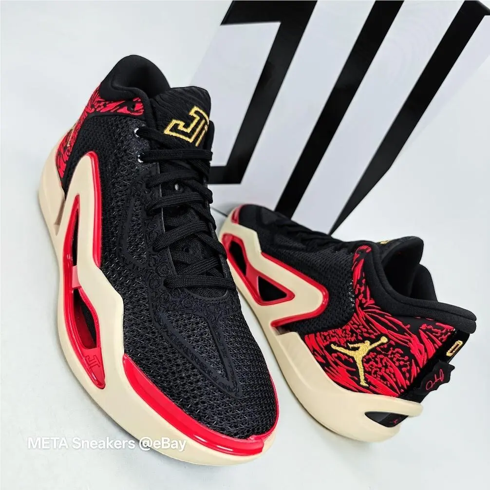 Nike shoes - Jordan Tatum 1 - Tatum - DX5572-001 - Black / Gold/ Red/ Beach 2