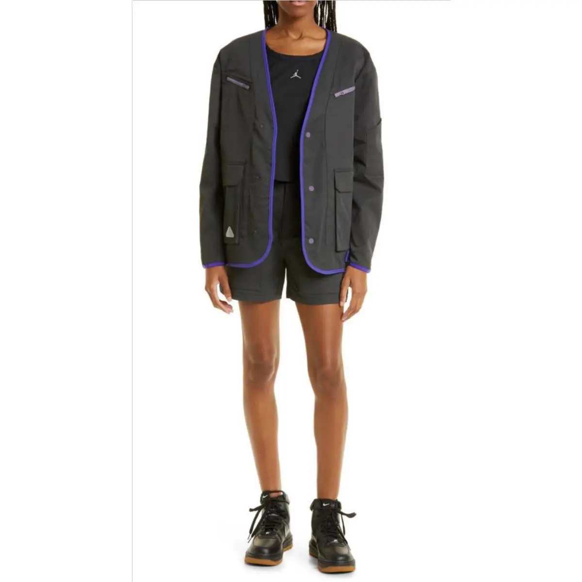 Nike clothing - Women’s 23 Engineered Jacket - Engineered Jacket - DQ4537-010 - Black (UPC: 196148708660) 2