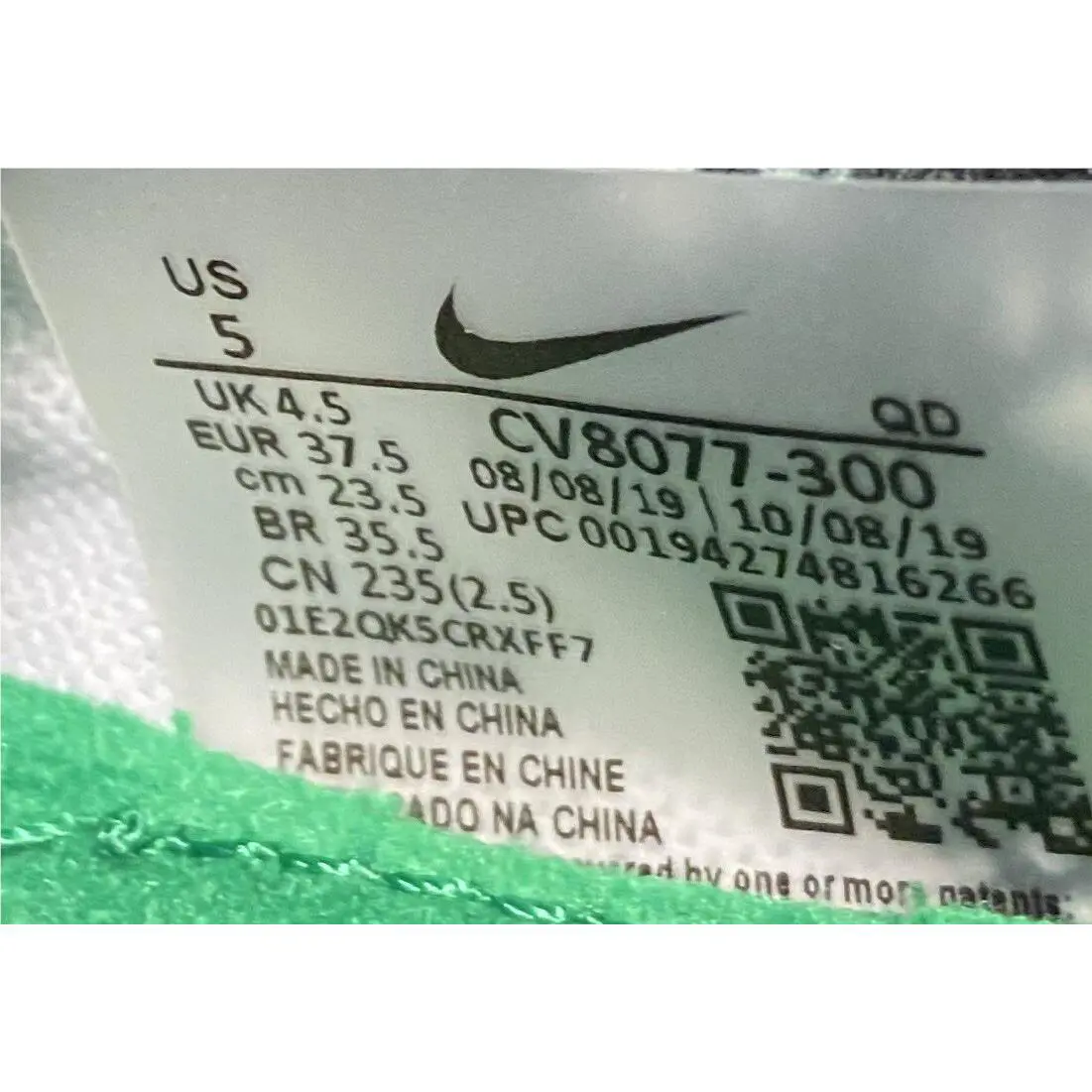 Nike shoes - Nike Zoom Pegasus Turbo - Zoom Pegasus Turbo - CV8077-300 - Green (UPC: 0194274816327) 7