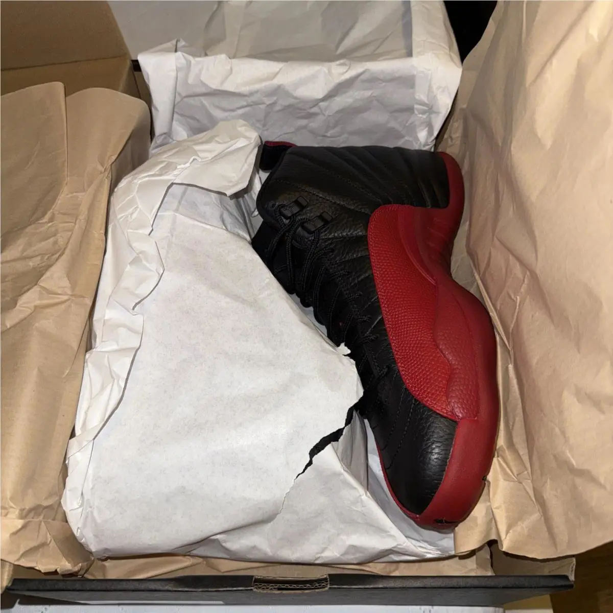 Nike shoes - Nike Air Jordan 12 Retro “Flu Game” - BLACK/Varsity Red 5