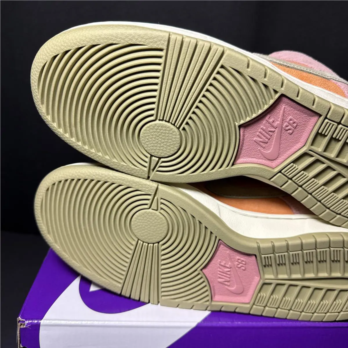 Nike shoes - Nike SB Dunk - Dunk - HJ4135-600 - Red Stardust/Neutral Olive-Monarch-Coconut Milk 11