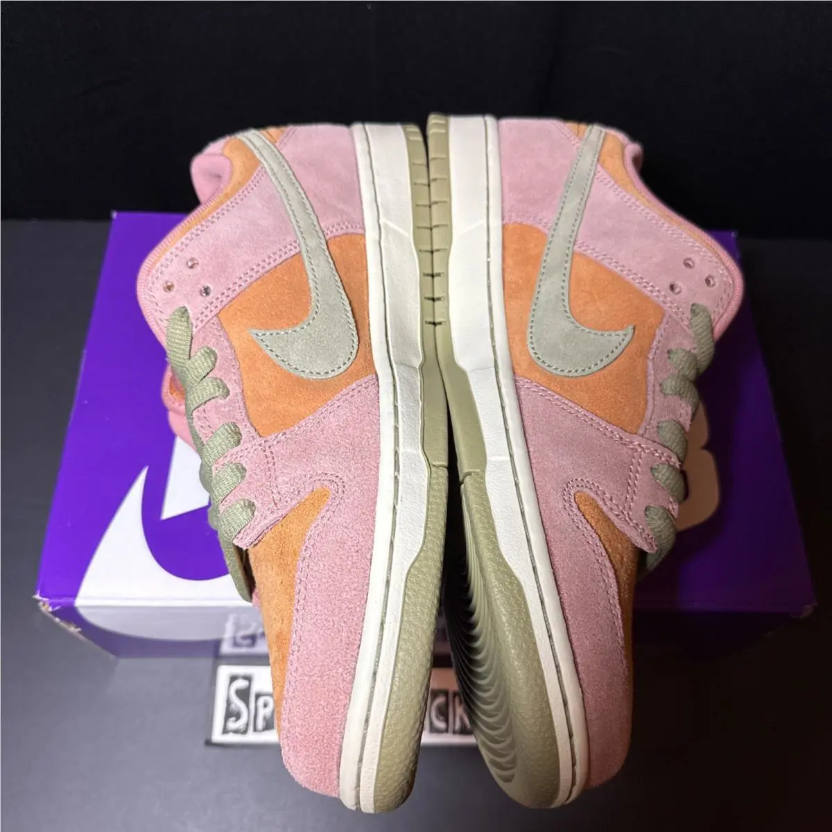 Nike shoes - Nike SB Dunk - Dunk - HJ4135-600 - Red Stardust/Neutral Olive-Monarch-Coconut Milk 2