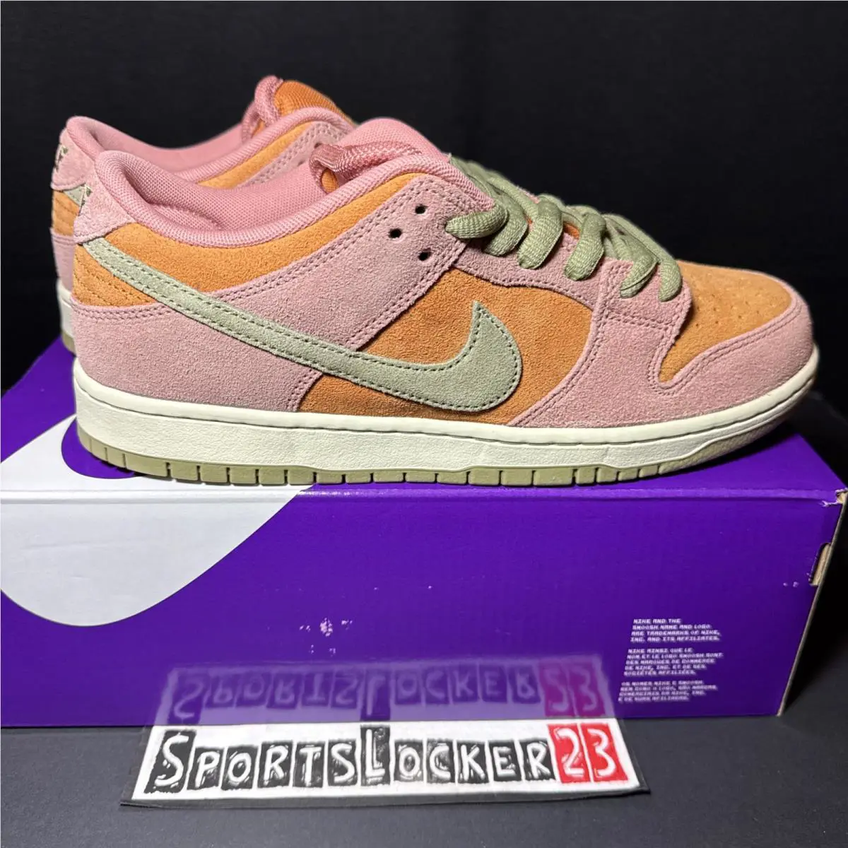 Nike shoes - Nike SB Dunk - Dunk - HJ4135-600 - Red Stardust/Neutral Olive-Monarch-Coconut Milk 5