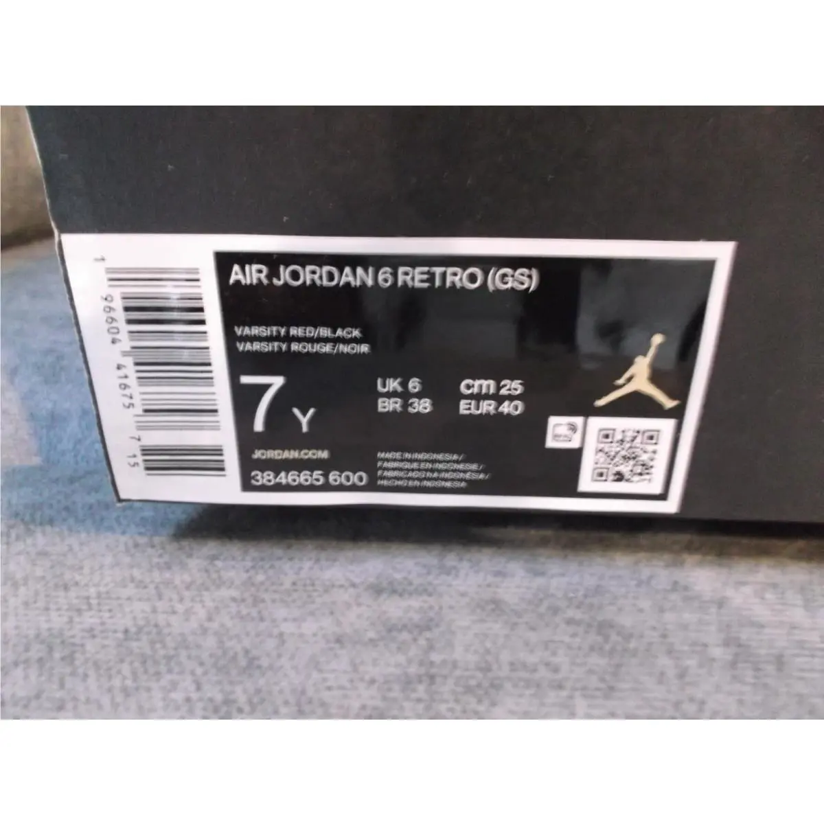 Nike shoes - Air Jordan 6 - Air - 384665-600 - Red (UPC: 196604416757) 0