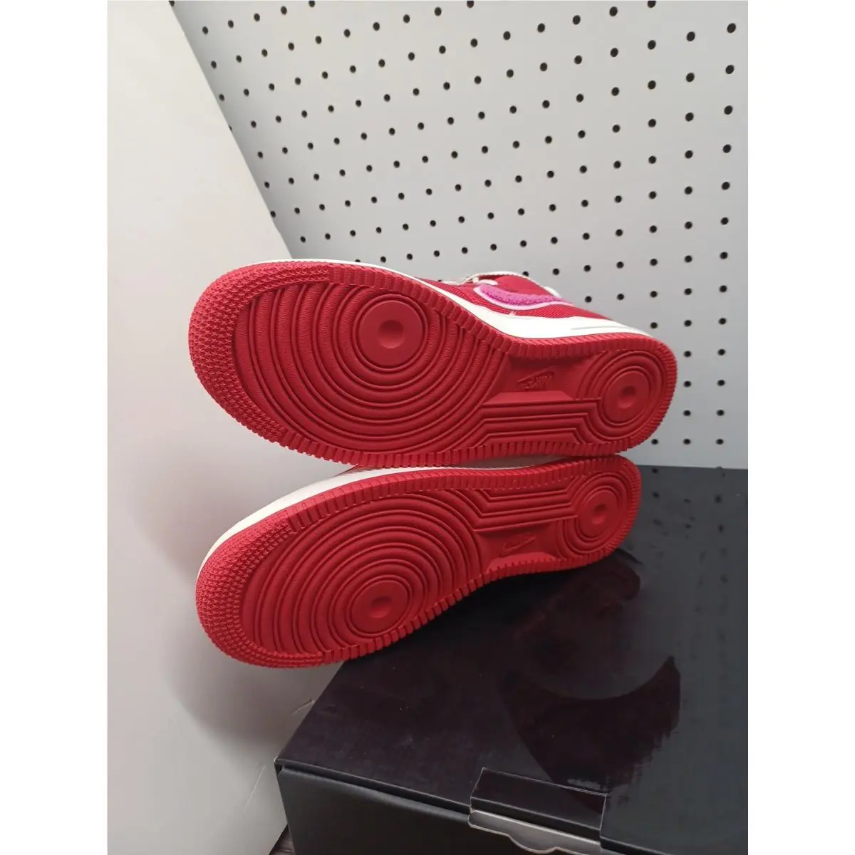 Nike shoes - Nike Air Force 1 High - Red / Sail / Pink 12