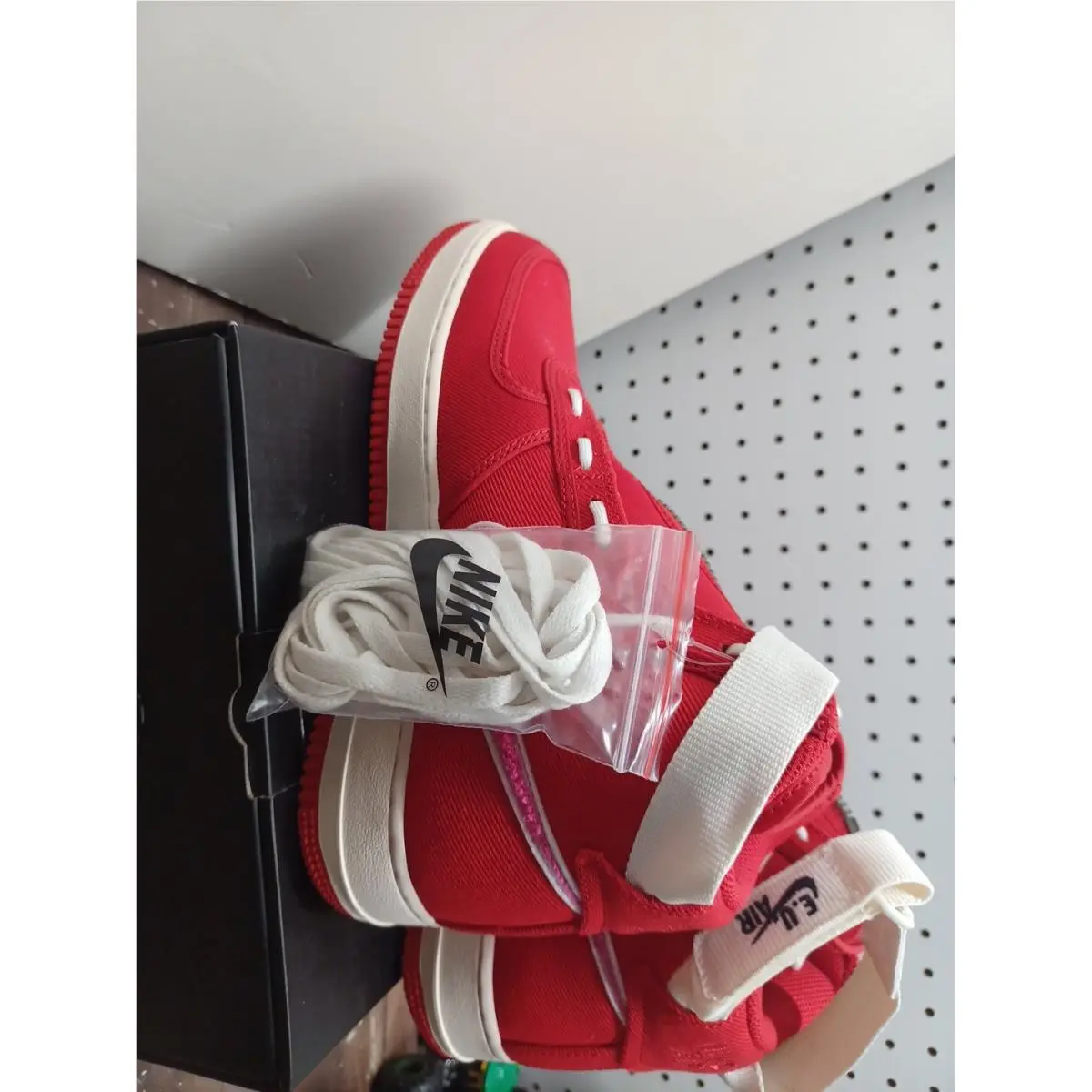 Nike shoes - Nike Air Force 1 High - Red / Sail / Pink 8
