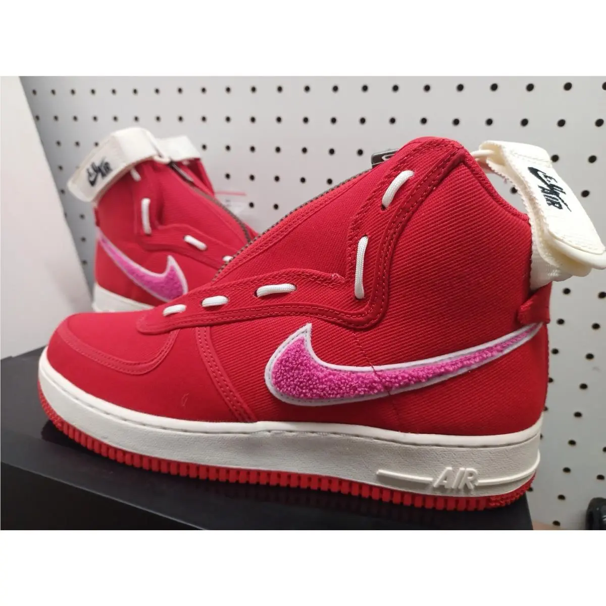Nike shoes - Nike Air Force 1 High - Red / Sail / Pink 0