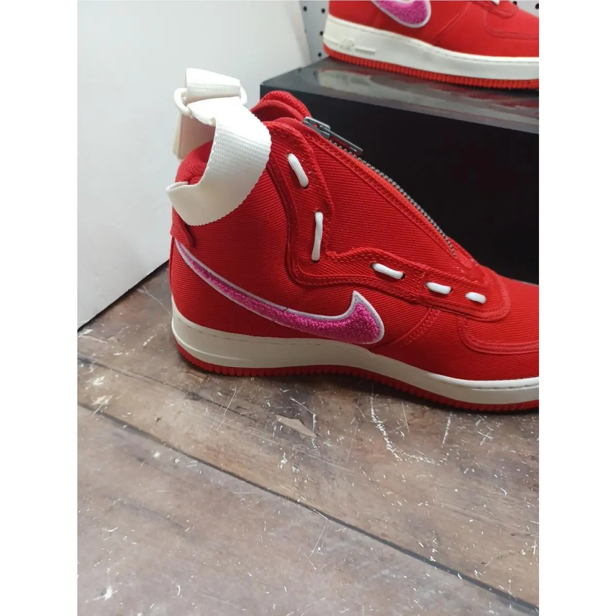 Nike shoes - Nike Air Force 1 High - Red / Sail / Pink 2