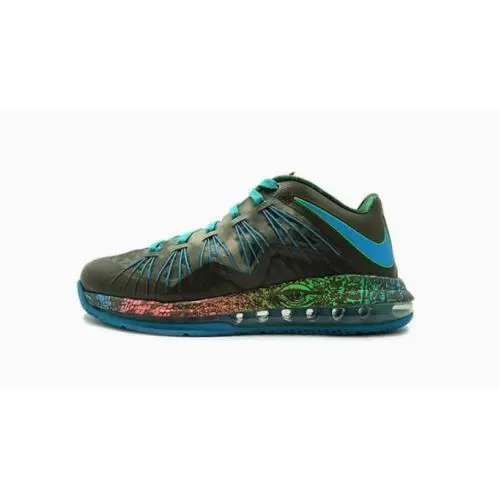 Sz 10 - Nike Air Max Lebron 10 Low `swamp Thing` 579765-301 - Multicolor