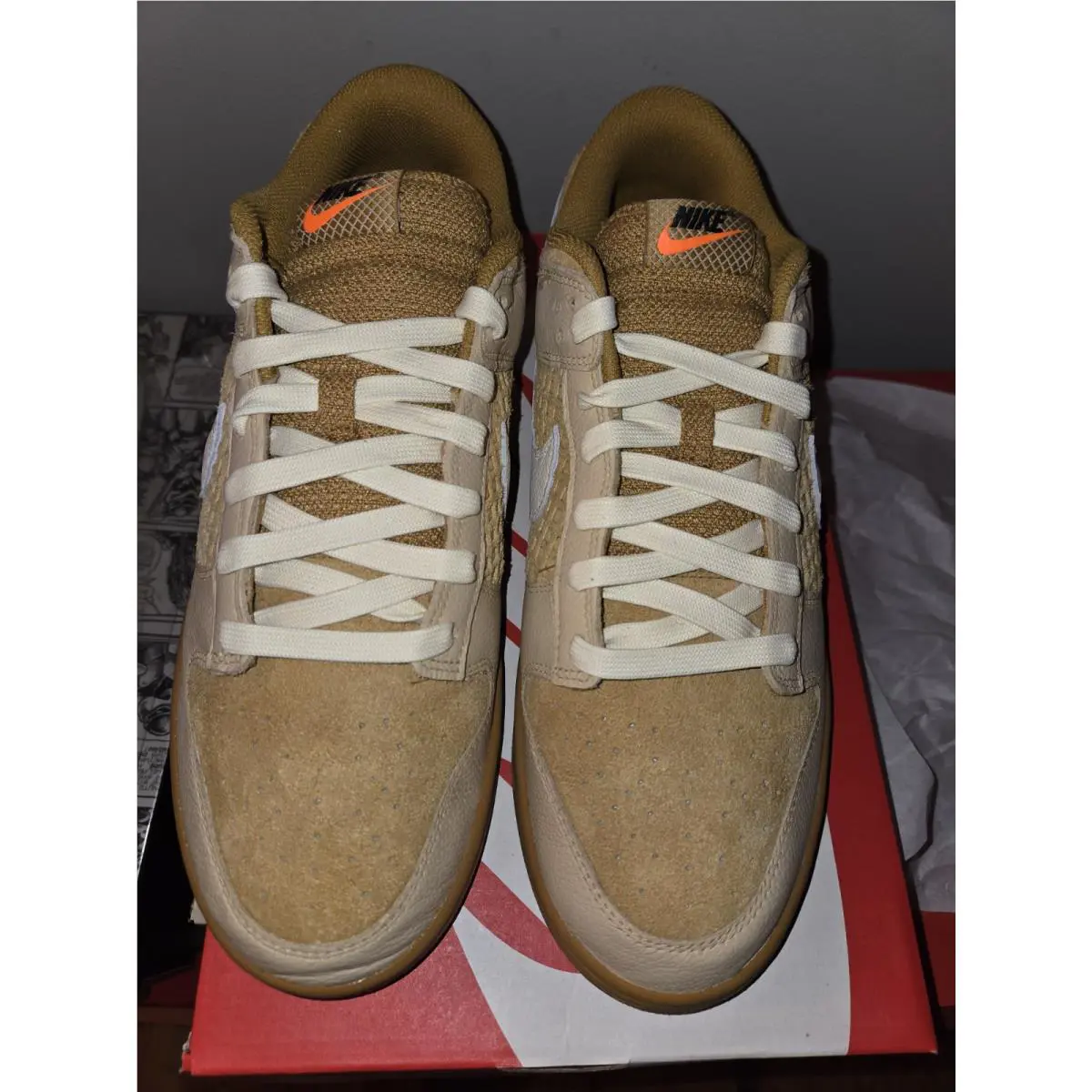 Nike shoes - Nike Dunk - Dunk - FZ4041-744 - Brown, Manufacturer: Wheat/Coconut Milk/Sesame/Black/Total Orange 1