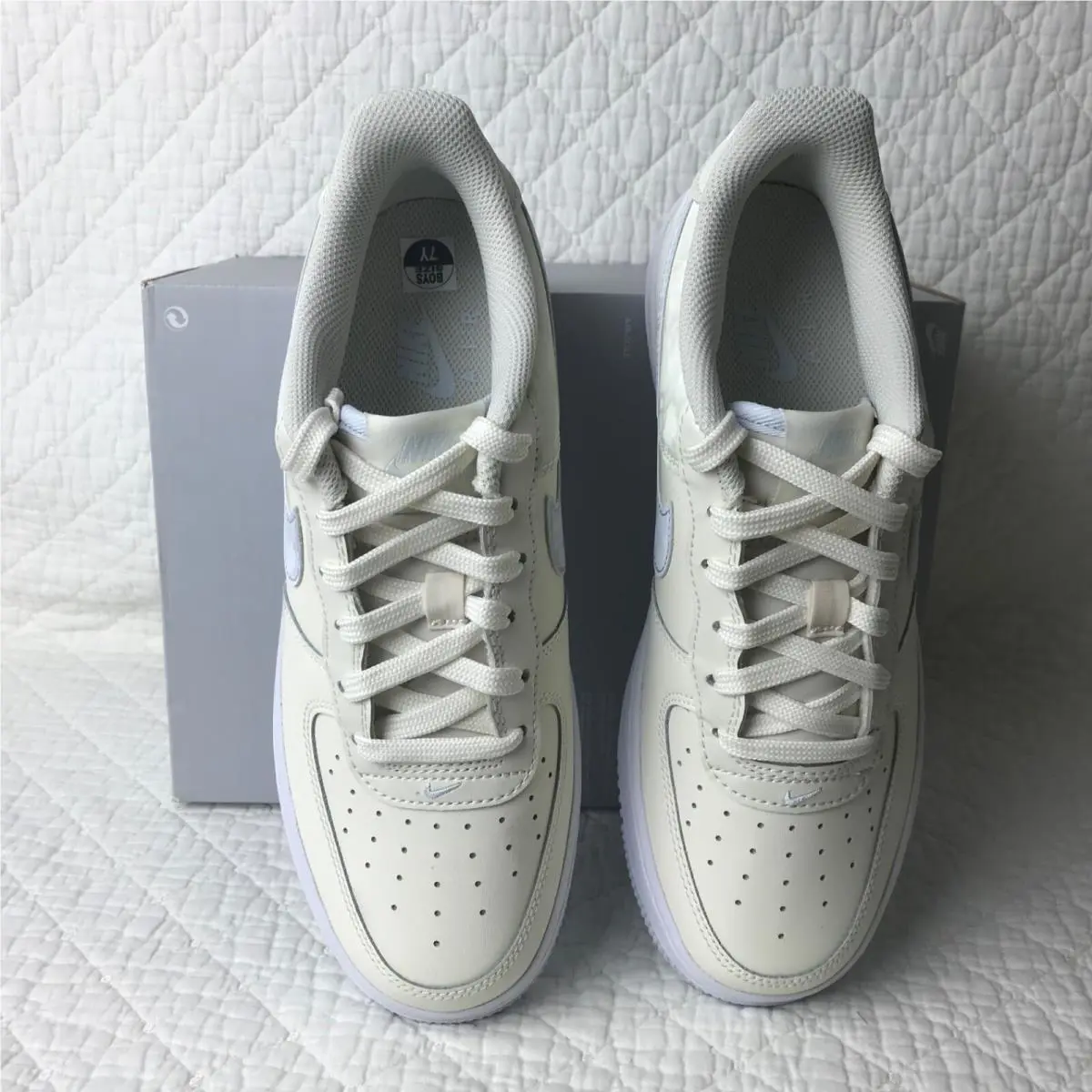 Nike shoes - Nike Air Force 1 GS - CT3839-110 - pale Ivory /Football Grey 3