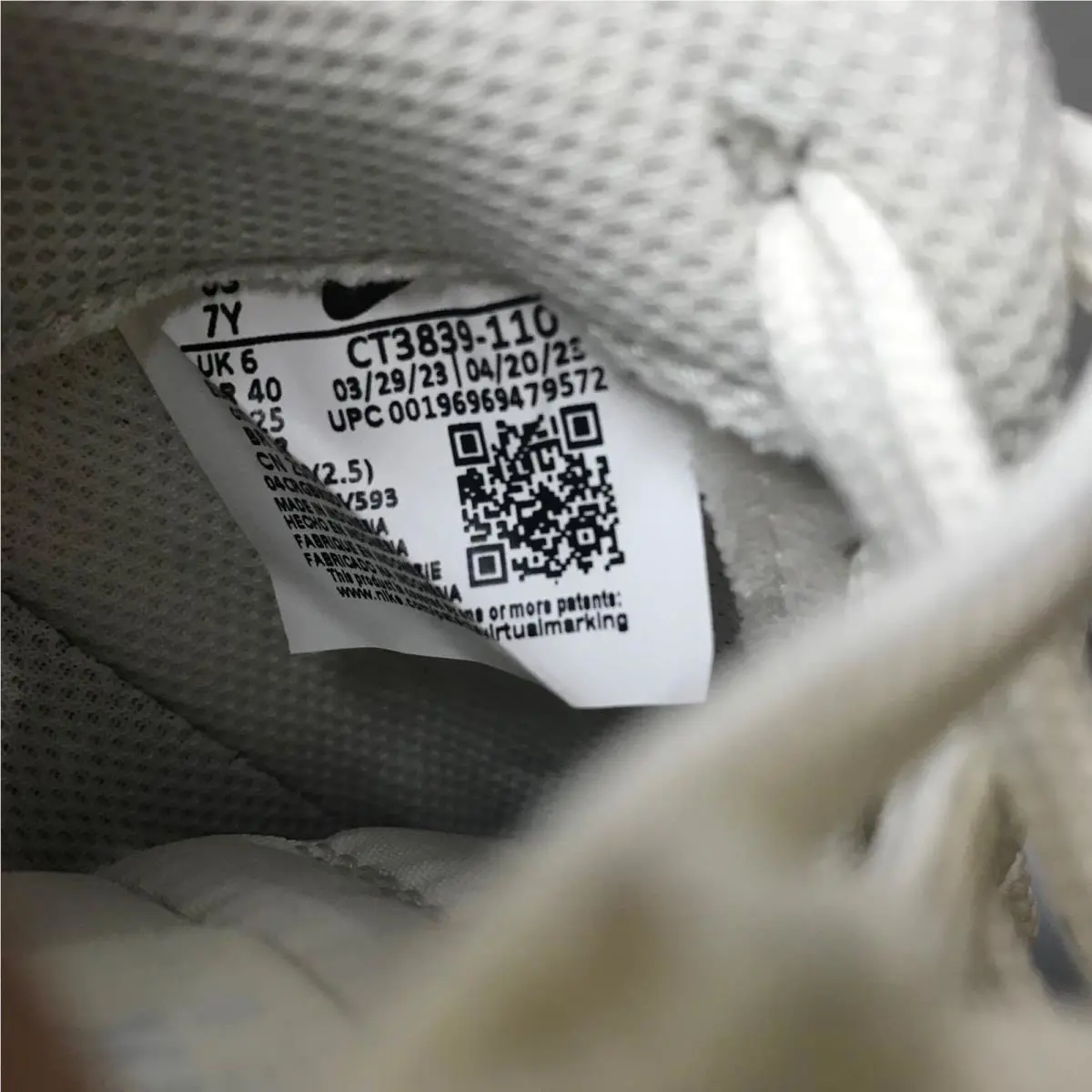 Nike shoes - Nike Air Force 1 GS - CT3839-110 - pale Ivory /Football Grey 11