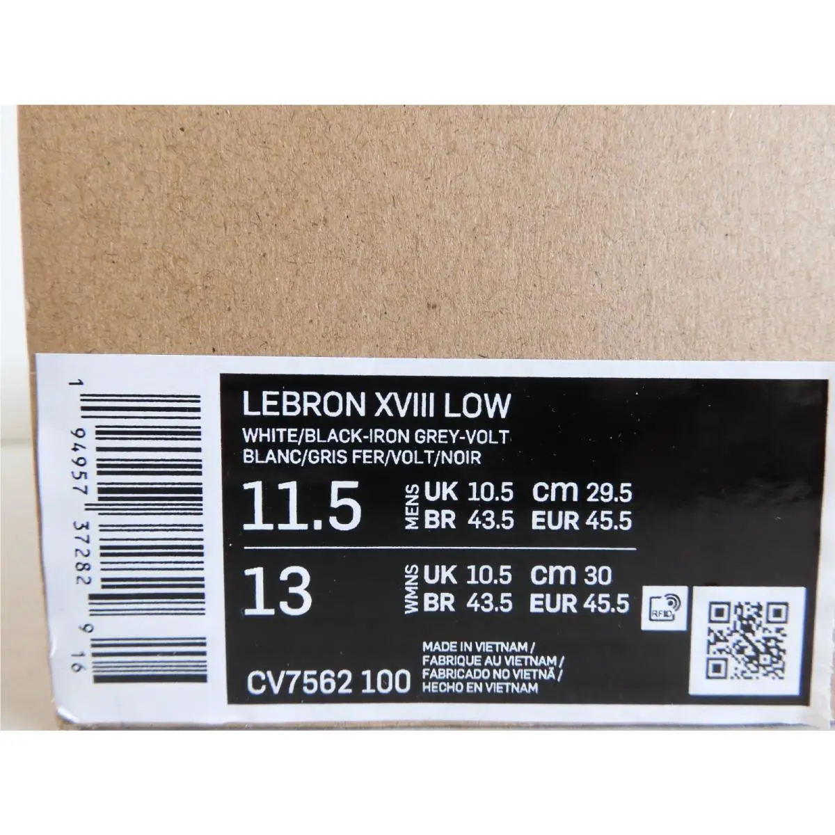 Nike shoes - Nike LeBron 18 - LeBron - White (UPC: 194957372829) 4
