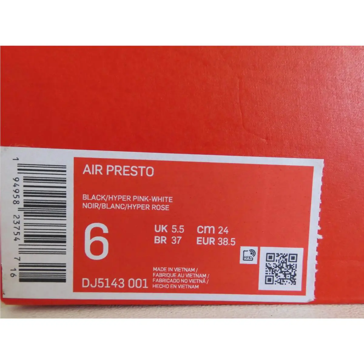Nike shoes - Nike Air Presto - Air Presto - DJ5143 001 - Black (UPC: 194958237547) 3