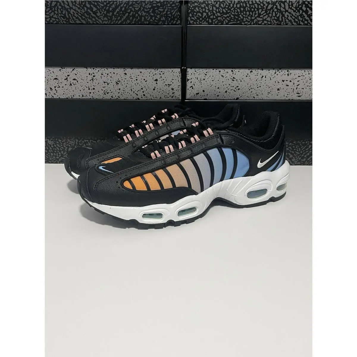 Nike shoes - Nike Air Max Tailwind IV - CJ7976-001 - Black/White-Coral Stardust (UPC: 0193151692849) 0