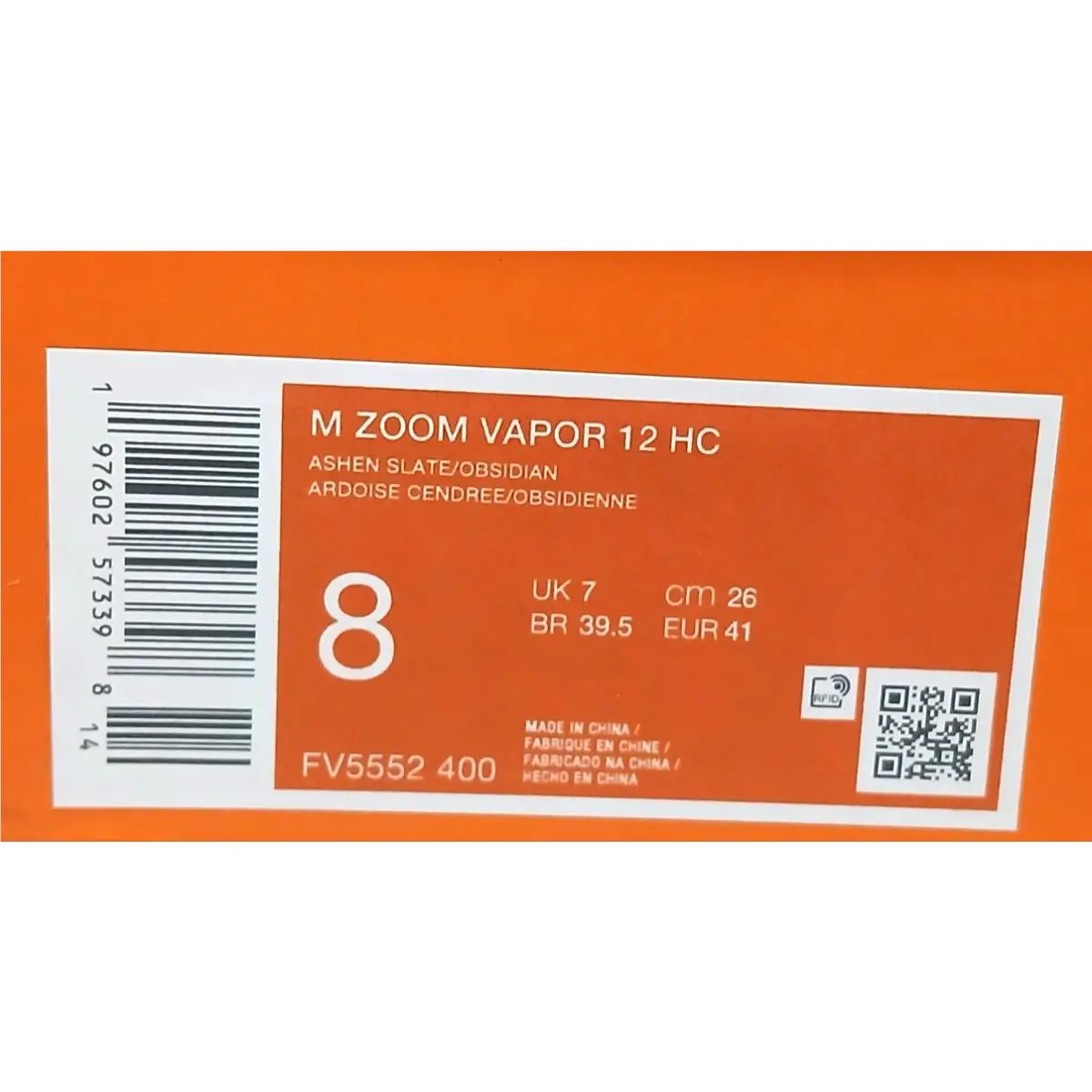 Nike shoes - Vapor 12 - Vapor - FV5552 400 - Ashen Slate/Obsidian (UPC: 197602573398) 5