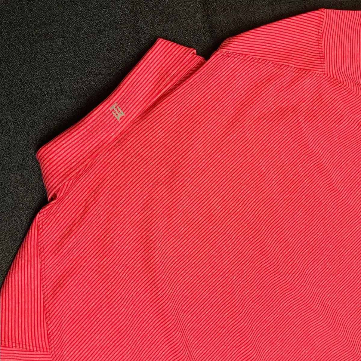 Nike clothing - Tiger Woods Control Stripe Cooling Polo - Sunday Red University Red 0