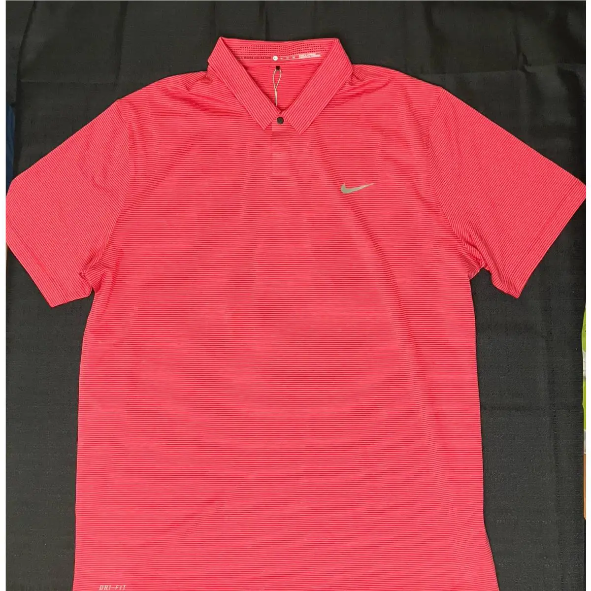 Nike clothing - Tiger Woods Control Stripe Cooling Polo - Sunday Red University Red 2