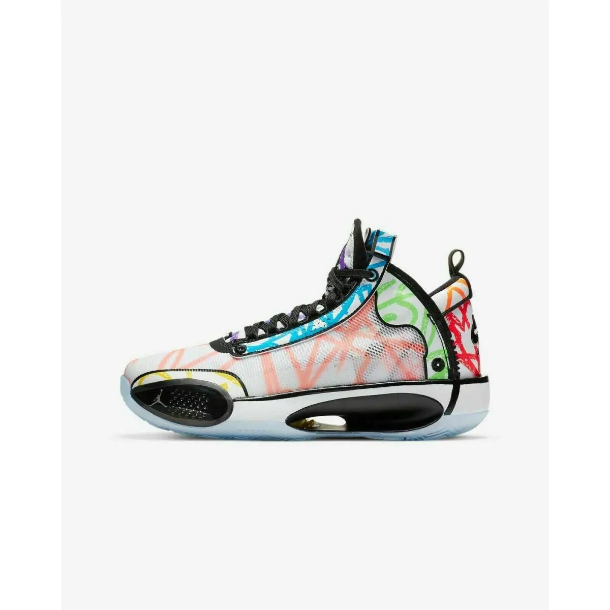 Nike shoes - Air Jordan 34 - Air - DA4450-100 - White/Black/Multi-color, Manufacturer: White/Black/Multi-Color (UPC: 194496800098) 1