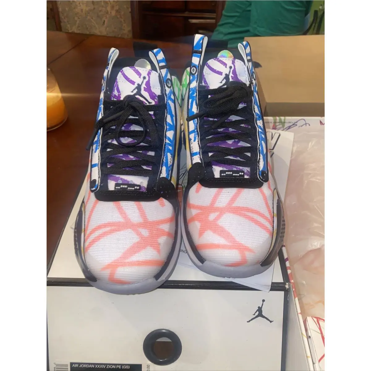Nike shoes - Air Jordan 34 X Zion Williamson - DA4450-100 - Multicolor (UPC: 194496800043) 2