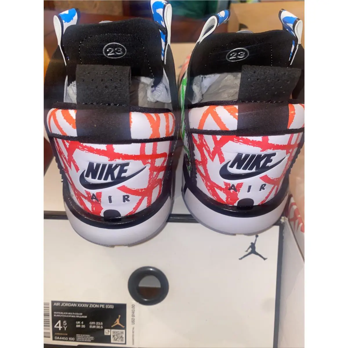 Nike shoes - Air Jordan 34 X Zion Williamson - DA4450-100 - Multicolor (UPC: 194496800043) 4