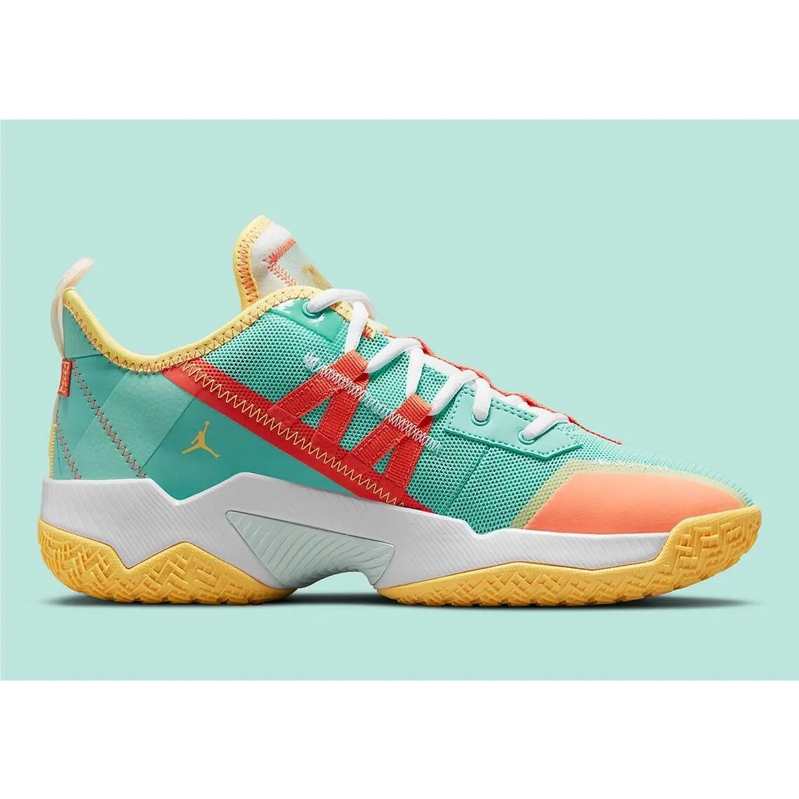 Nike shoes - Jordan One Take II Westbrook - CW2457-300 - Tropical Twist/Citron Pulse/White/Turf Orange (UPC: 00194957142927) 2