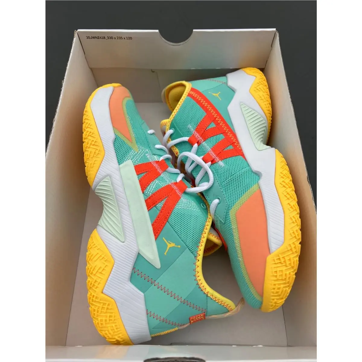 Nike shoes - Jordan One Take II Westbrook - CW2457-300 - Tropical Twist/Citron Pulse/White/Turf Orange (UPC: 00194957142927) 6