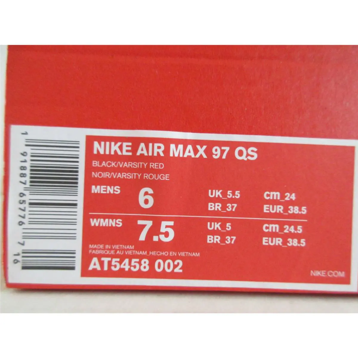 Nike shoes - Nike Air Max 97 - Air Max - Black (UPC: 191887657767) 3
