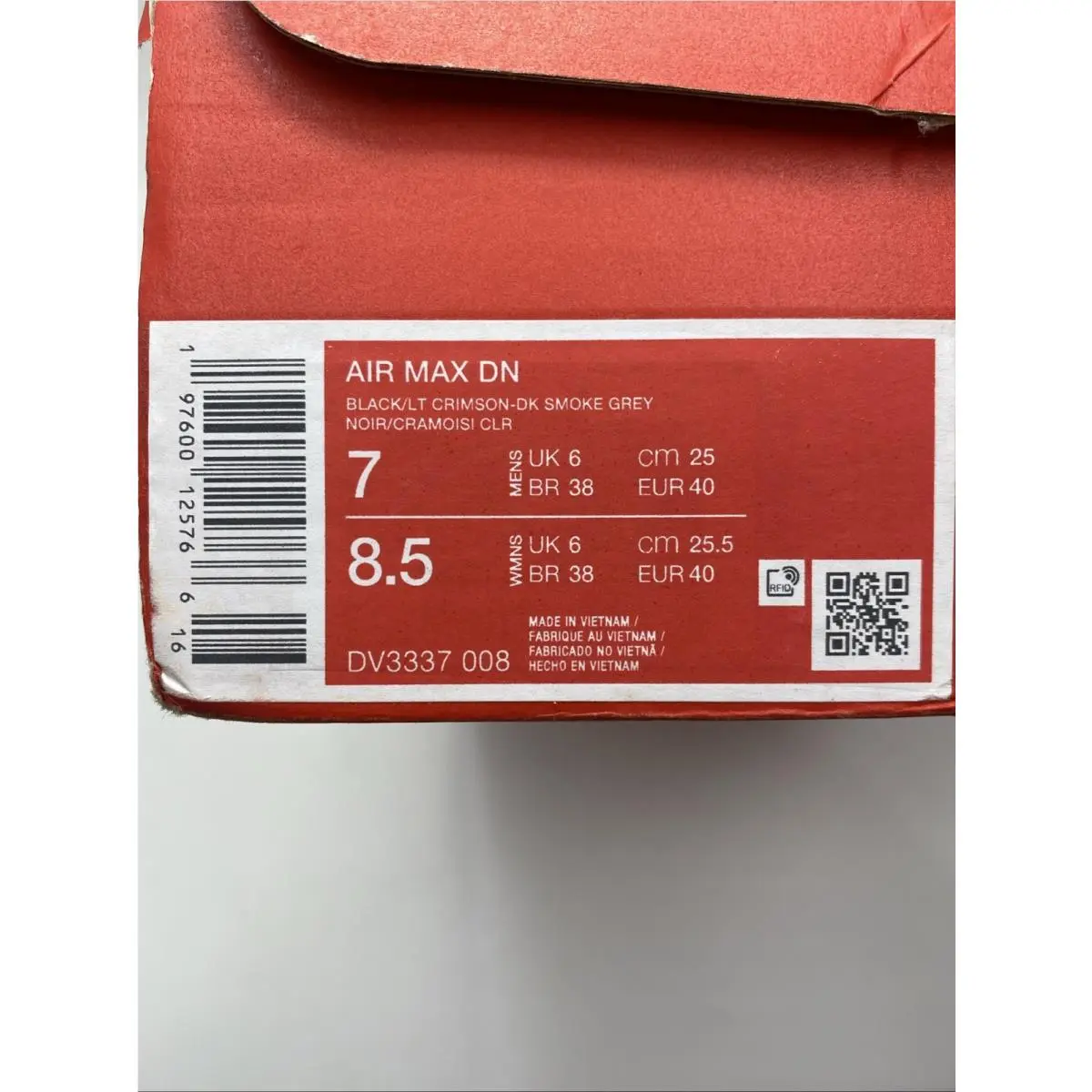 Nike shoes - Nike Air Max - Air Max - DV3337 008 - Black/Lt Crimson-DK Smoke Grey (UPC: 197600125766) 6