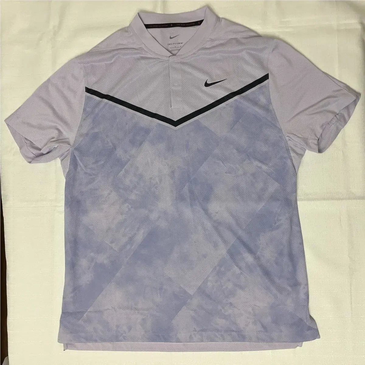 Nike clothing - Tiger Woods ADV Chevron Print Windrunner - Violet Frost Black 1