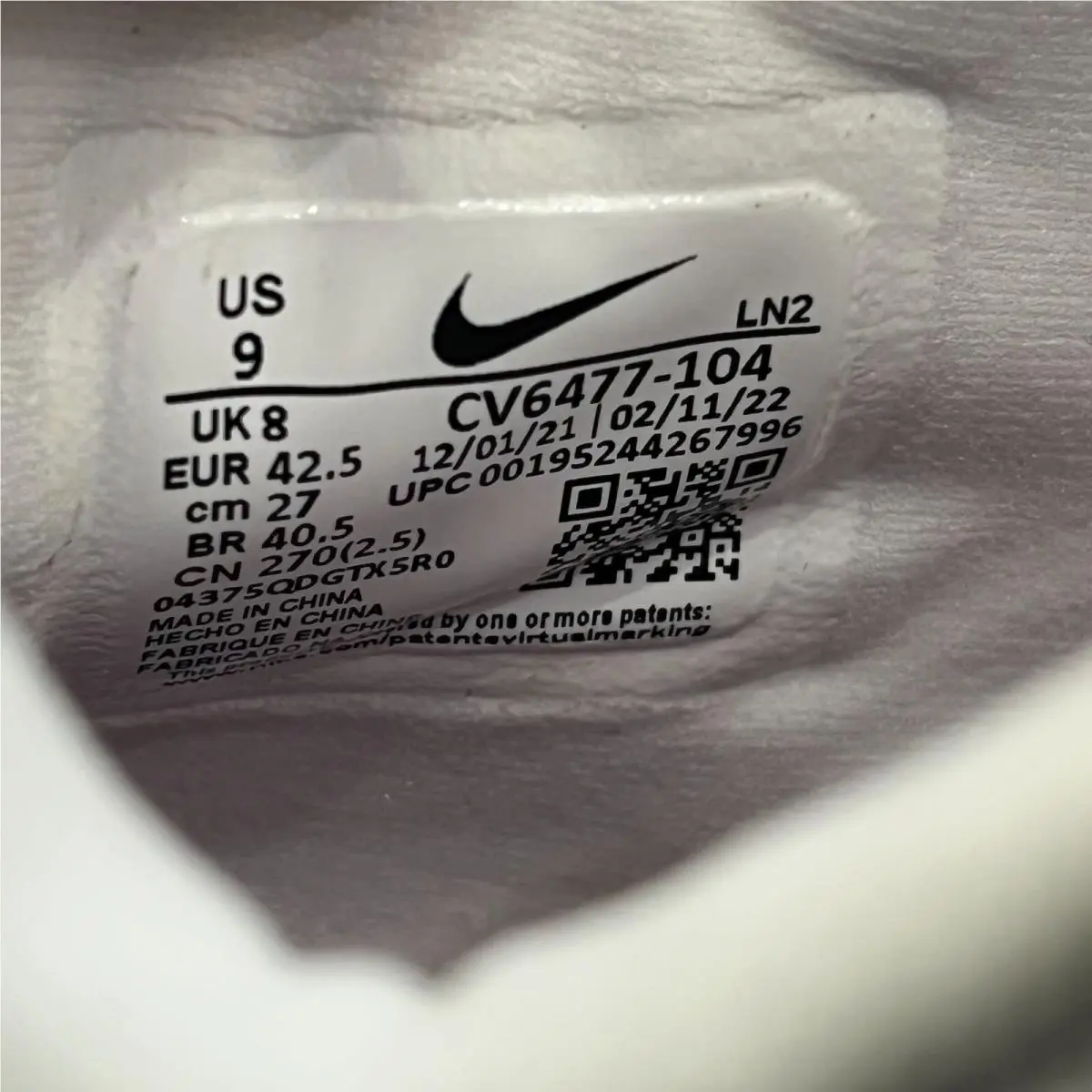 Nike shoes - Nike Alpha Menace - Alpha Menace - CV6477-104 - White (UPC: 00195244267996) 11