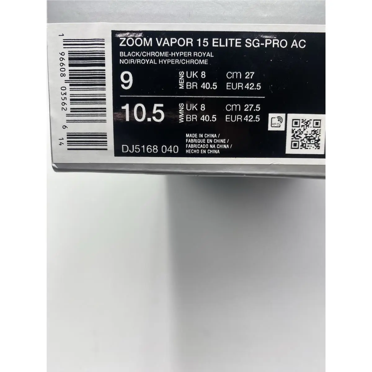 Nike shoes - Nike Zoom Vapor - Zoom Vapor - DJ5168 040 - Black/Chrome-Hyper Royal (UPC: 196608035626) 7
