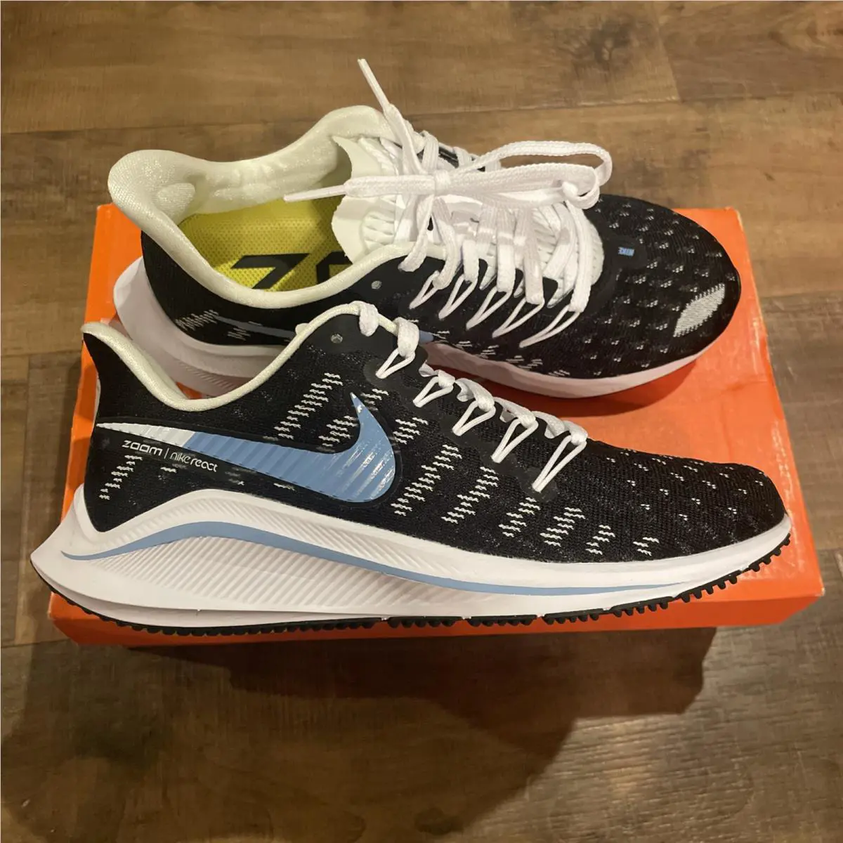 Nike Air Zoom Vomero 14 Black Mesh Running Shoe AH7858-007 Womens Size 5