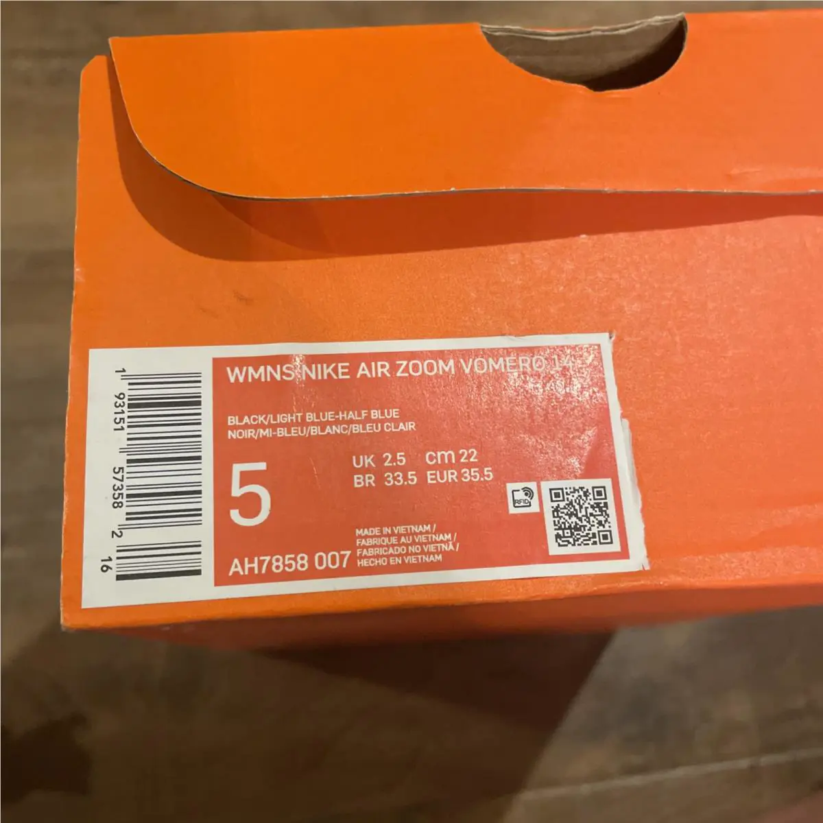 Nike shoes - Nike Air Zoomvomero 14 - Air Zoomvomero - Ah7858-007 - Black 4