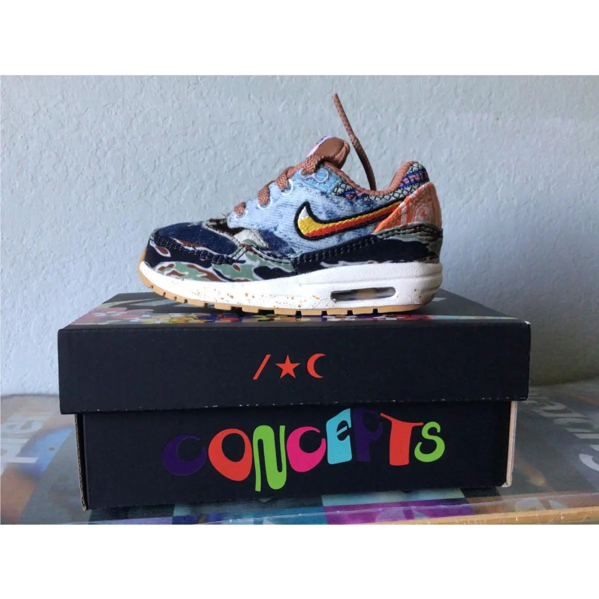 Nike Concepts x Air Max 1 SP TD Heavy Multi Toddler Infant Casual DR2363-700