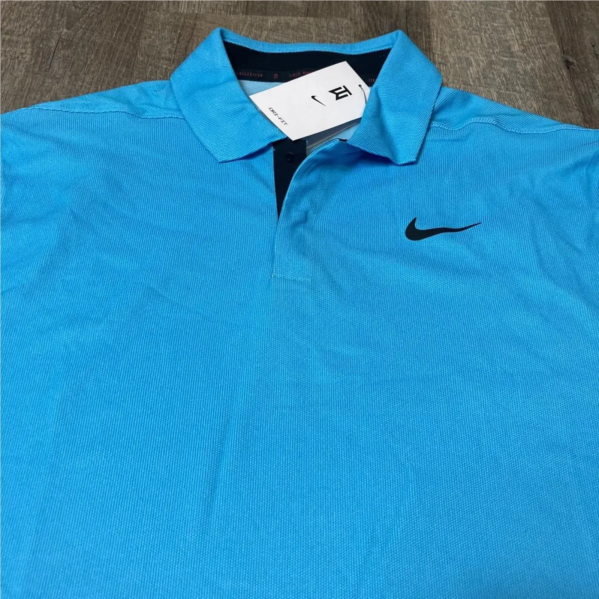Nike clothing - Tiger Woods Dri Fit ADV Polo - Baltic Blue / Blue Chill / Black 2