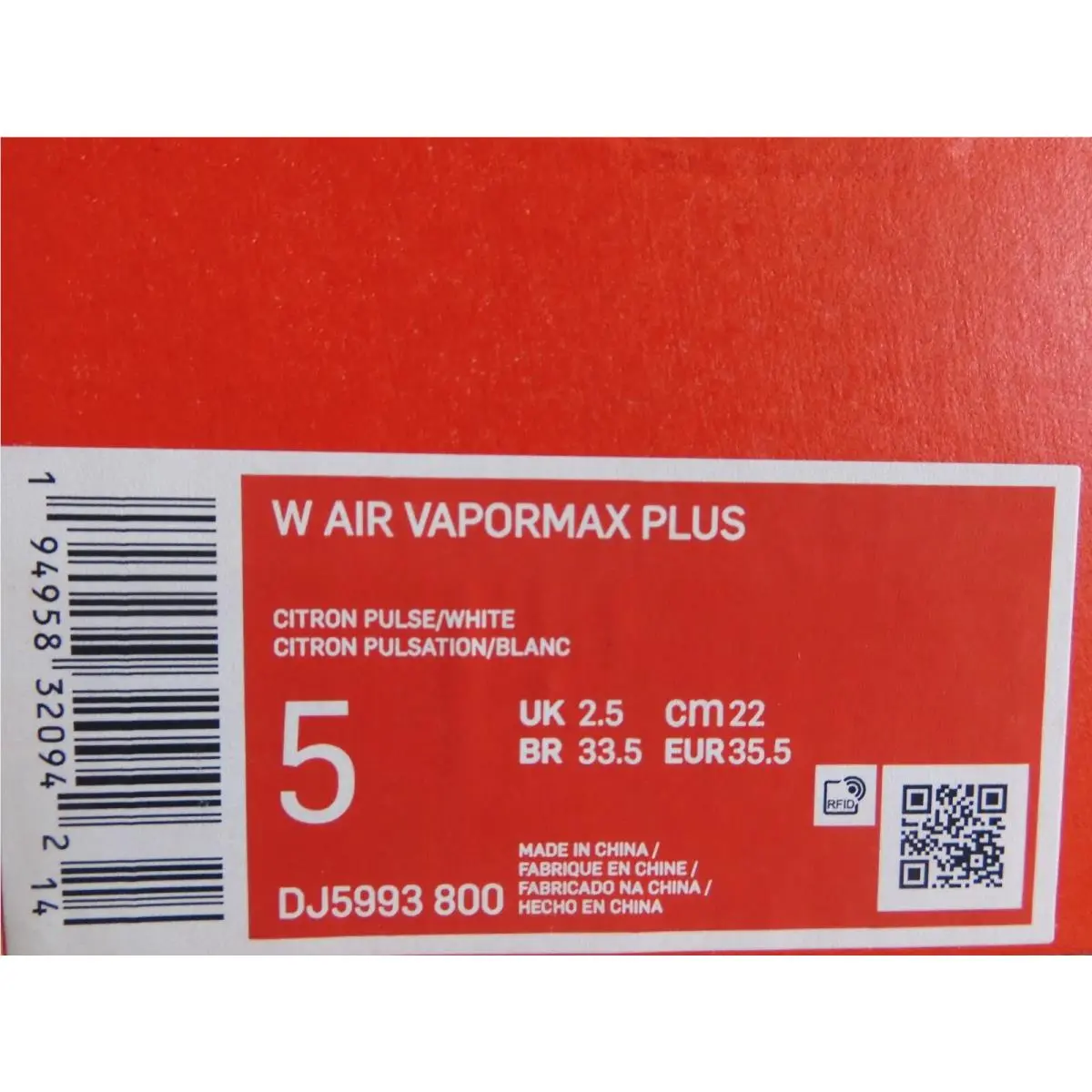 Nike shoes - Nike Air Vapormax Plus - Air Vapormax Plus - DJ5993-800 - Yellow (UPC: 0194958320942) 3