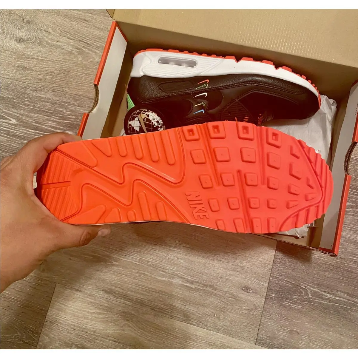 Nike shoes - Nike Air Max 90 - Air Max - CK7069-001 - Black-Flash Crimson, Manufacturer: black/black/flash crimson (UPC: 194493823465) 8