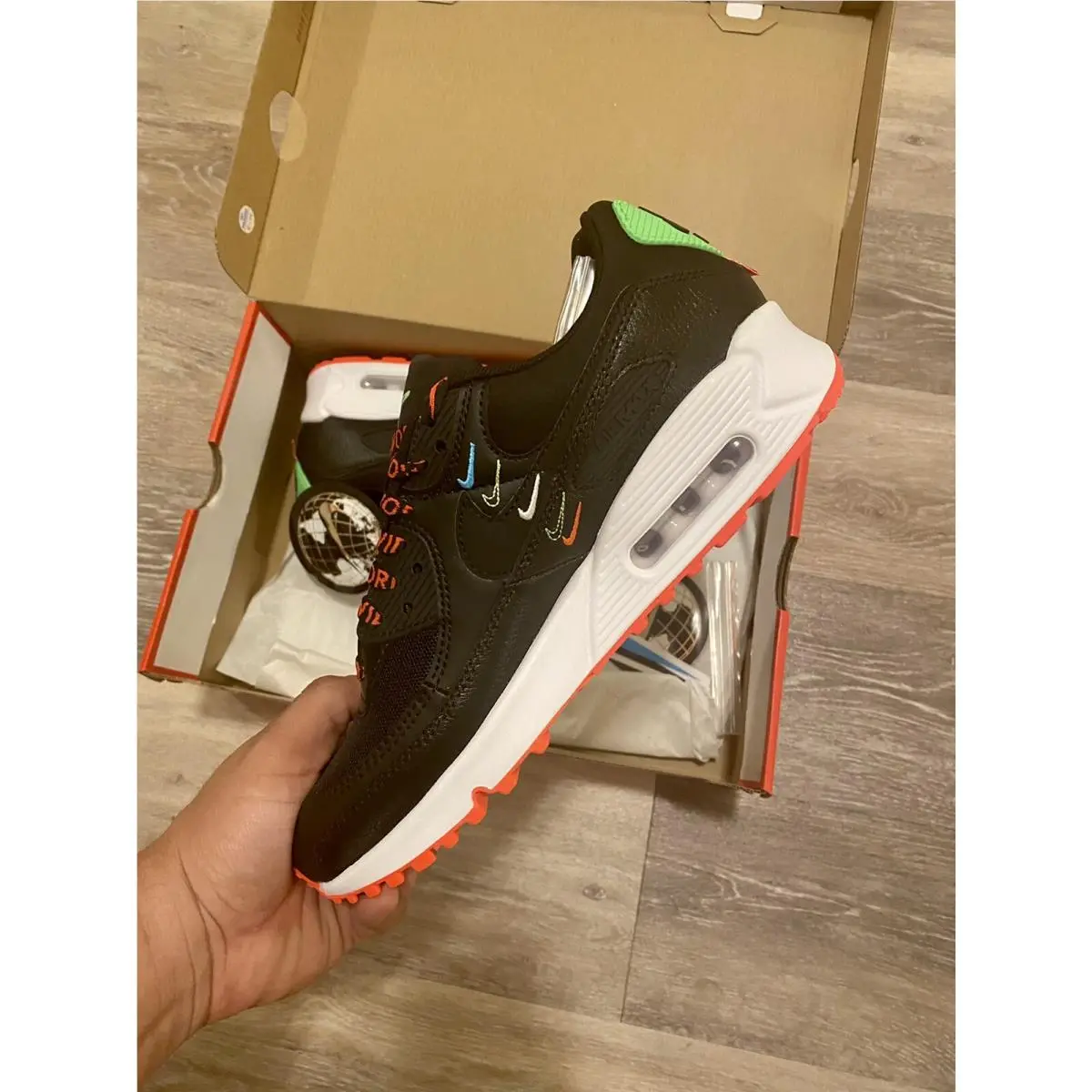 Nike shoes - Nike Air Max 90 - Air Max - CK7069-001 - Black-Flash Crimson, Manufacturer: black/black/flash crimson (UPC: 194493823465) 2