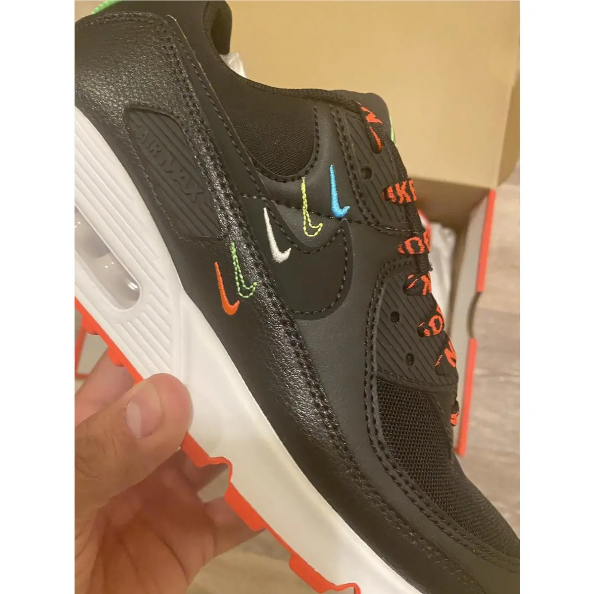 Nike shoes - Nike Air Max 90 - Air Max - CK7069-001 - Black-Flash Crimson, Manufacturer: black/black/flash crimson (UPC: 194493823465) 6